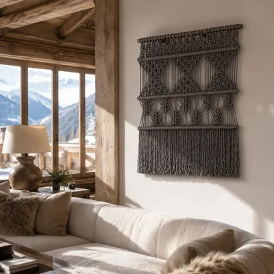 Tapisseries - Décoration Murale Textile - Couleur Argent - NŒULUXE