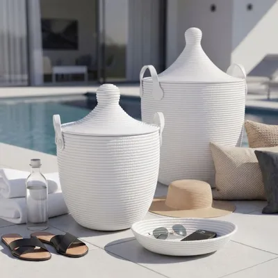 Accessoires de déco extérieure - Panier de rangement intérieur-extérieur imperméable (EVA) - BAKKA HOME