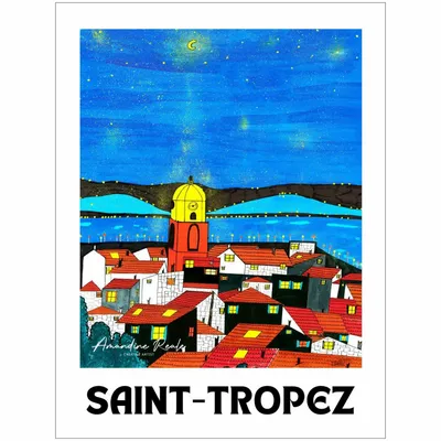 Poster - SAINT-TROPEZ POSTER - AMANDINE REALE CREATIVE ARTIST
