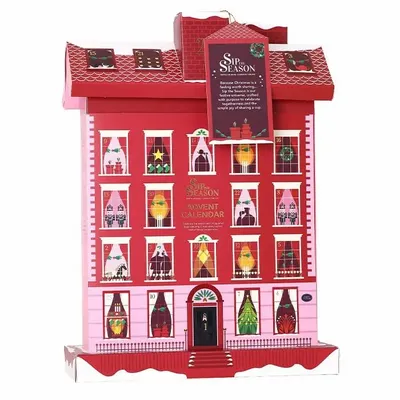 Café et thé - Calendrier de l'avent - Manoir Anglais - 24 sachets pyramides - ENGLISH TEA SHOP