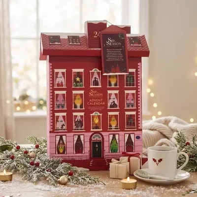 Café et thé - Calendrier de l'avent - Manoir Anglais - 24 sachets pyramides - ENGLISH TEA SHOP
