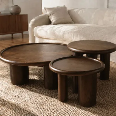 Coffee tables - ANA 60x50 sofa end table - EMPREINTE DU TEMPS