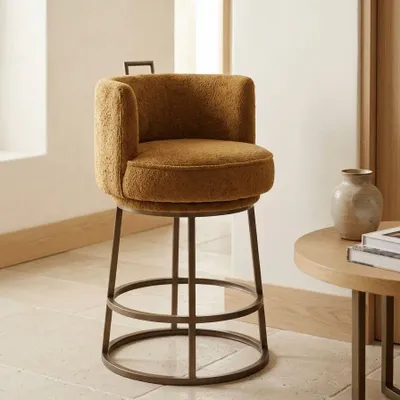 Stools - Tabouret Dana camel - EMPREINTE DU TEMPS
