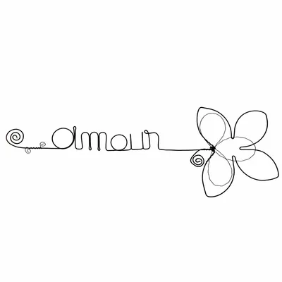 Other wall decoration - Fleur de Lotus - "Amour" - Décoration murale en fil de fer - BIJOUX DE MUR