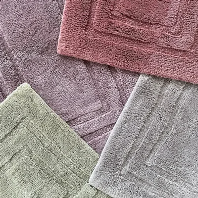 Other bath linens - TAPIS DE BAIN TURIN, BRUYERE 50x80cm 100 % coton, 1600 g/m2 - BY WILLE