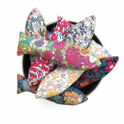 Parfums d'intérieur - Assortiment de 24 poissons lavande en vrac en coton - Liberty Tana Law - LIME TREE DESIGN