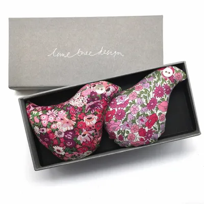 Home fragrances - Box of 2 Cotton Lavender Birds - Love Birds - LIME TREE DESIGN