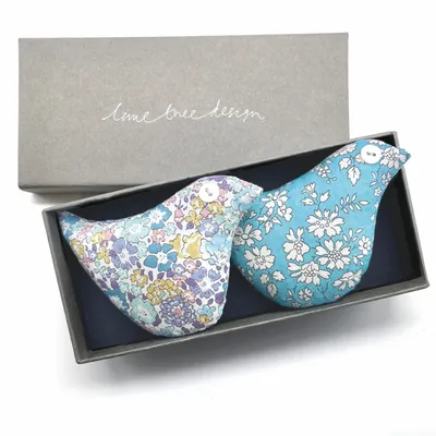 Home fragrances - Box of 2 Cotton Lavender Birds - Blue Tit - LIME TREE DESIGN