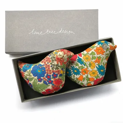 Home fragrances - Box of 2 Cotton Lavender Birds - Corncrake - LIME TREE DESIGN