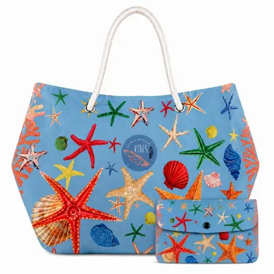 Sacs et cabas - Beach Bag Big Stella Marina Azzurro - BEACH VIBES