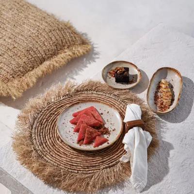 Placemats - The Banana Raffia Placemat - Natural - BAZAR BIZAR LIVING