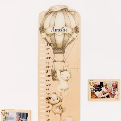 Objets déco enfant - Toise pour Enfant Ourson Teddy - ENJOY THE WOOD