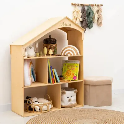 Chambres d'enfants - Bibliothèque Maison de Poupée en Bois - ENJOY THE WOOD