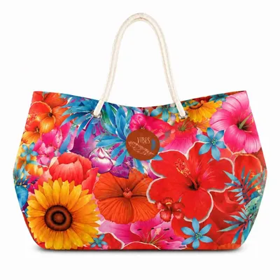 Sacs et cabas - Beach Bag Big Flowers - BEACH VIBES