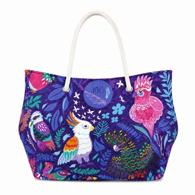 Sacs et cabas - Beach Bag Medium Pappagalli - BEACH VIBES