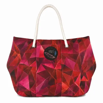 Bags and totes - Beach Bag Medium Crystal Red - BEACH VIBES