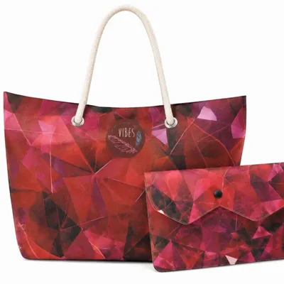Bags and totes - Beach Bag Medium Crystal Red - BEACH VIBES