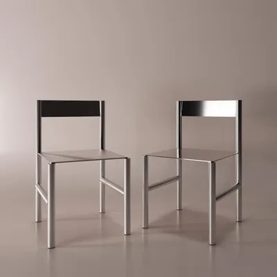 Chairs - J O H N | chair | stainless steel - NISH