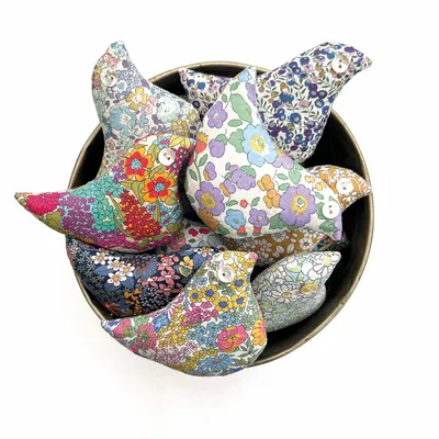 Home fragrances - 24 Assorted Loose Cotton Lavender Birds - Liberty Tana Lawn Fabrics - LIME TREE DESIGN