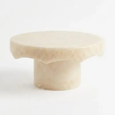Flatware - Resin Cake Stand | Handmade Pedestal Dessert Display | Vanilla - CASA AMAROSA