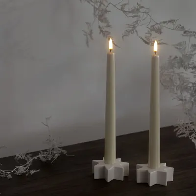 Éclairage LED - Classic Taper Candle (2 pack) - New Colours - PIFFANY COPENHAGEN