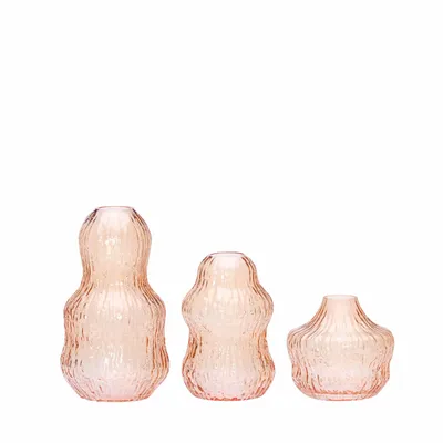 Vases - Fuyu Vases Orange (set de 3) - HÜBSCH