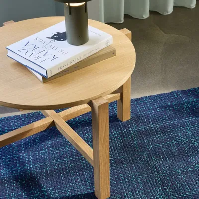 Rugs - Flim Rug Blue - HÜBSCH