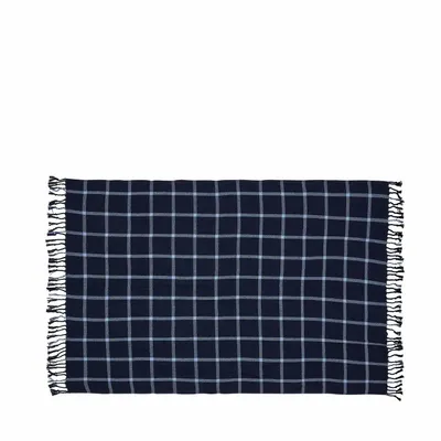 Plaids - Flok Plaid Bleu foncé - HÜBSCH