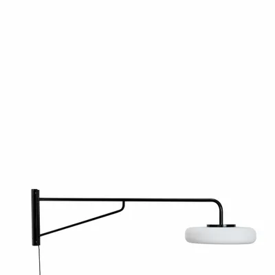 Wall lamps - Sway Wall Lamp Black - HÜBSCH