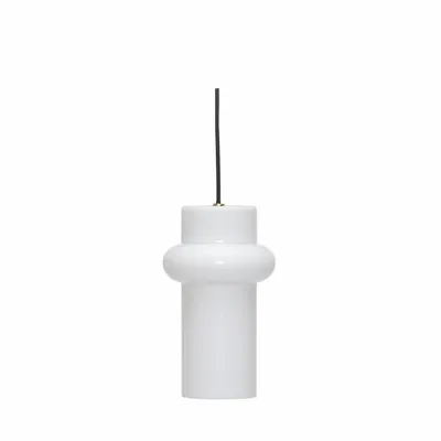 Ceiling lights - Pilule Pendant Up Shiny White - HÜBSCH