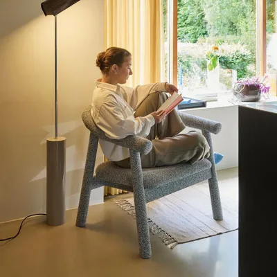 Floor lamps - Reflector Floor Lamp Brown - HÜBSCH