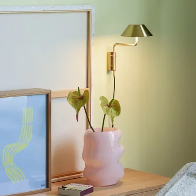 Wall lamps - Cover Wall Lamp Brass - HÜBSCH