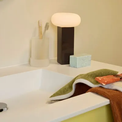 Lampes sans fil  - Low Lampe portative Marron - HÜBSCH