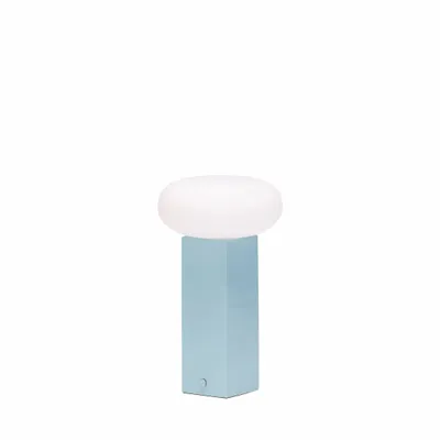 Wireless lamps - Low Portable Lamp Blue - HÜBSCH