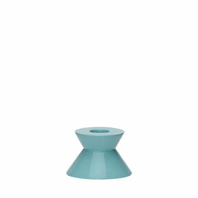 Candlesticks and candle holders - Two Candleholder Blue - HÜBSCH