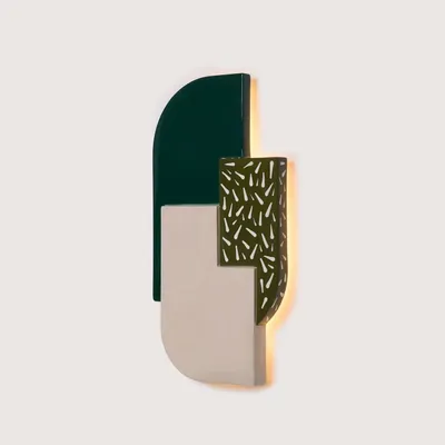 Appliques - LIMIAR Mousse Sculpture murale en céramique lumineuse - LOBO ATELIER
