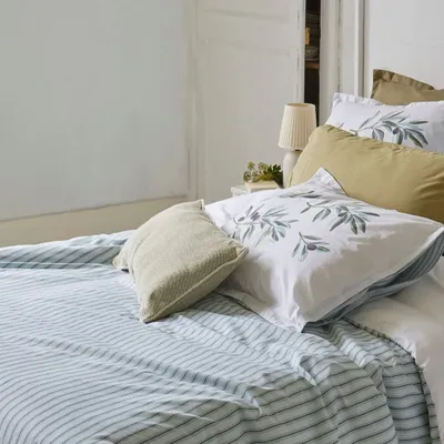 Bed linens - L'OLIVERAIE PRINTED COTTON PERCALE BED SET - SYLVIE THIRIEZ