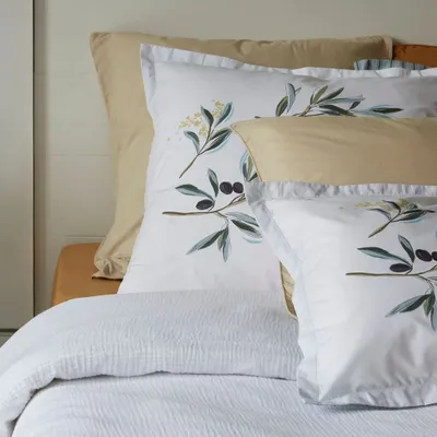 Bed linens - L'OLIVERAIE PRINTED COTTON PERCALE BED SET - SYLVIE THIRIEZ