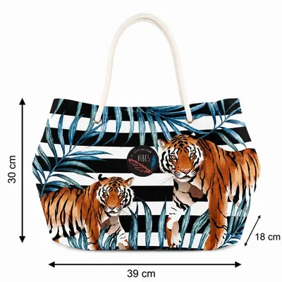 Bags and totes - Tiger Medium Beach Bag - BEACH VIBES