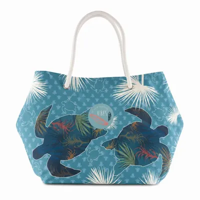 Bags and totes - Medium Turtle Beach Bag - BEACH VIBES