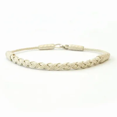 Bracelets - BRACELET TRESSE HOMME ET FEMME EN ARGENT 925 - KARAWAN AUTHENTIC