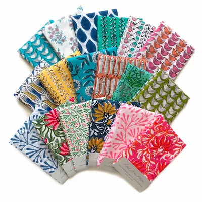 Scarves - Single Packed Cotton Bandanas - Set of 18 - LIME TREE DESIGN