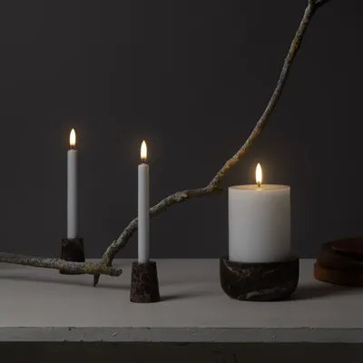 Design objects - Marble Mini Taper Candleholder - PIFFANY COPENHAGEN