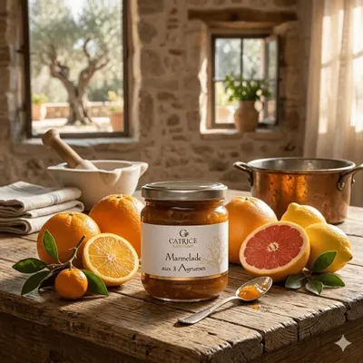 Épicerie fine - Marmelade aux 3 agrumes 250g - CATRICE GOURMET