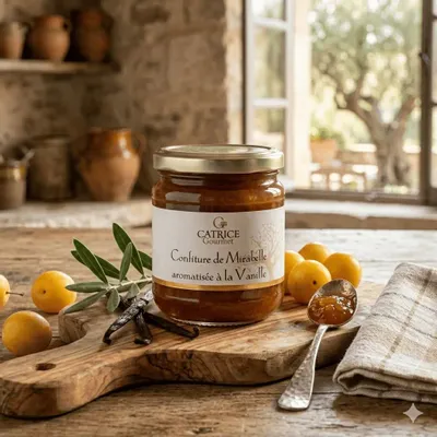 Épicerie fine - Confiture de mirabelle aromatisée à la vanille 250g - CATRICE GOURMET