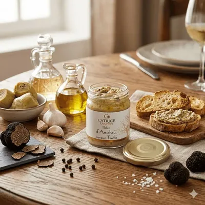 Delicatessen - Artichoke spread with black truffle - CATRICE GOURMET