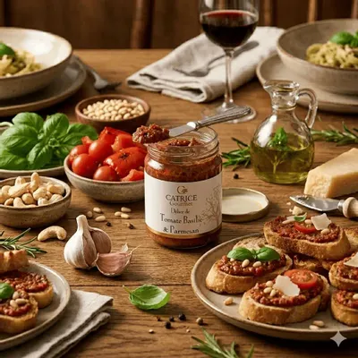 Delicatessen - Tomato spread with basil & parmasan - CATRICE GOURMET
