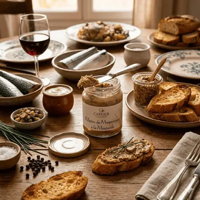 Delicatessen - Mackerel rillettes with mustard - CATRICE GOURMET