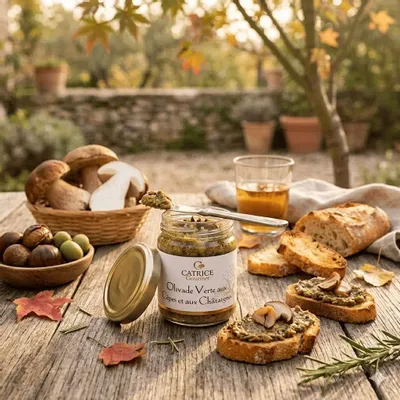 Delicatessen - Green tapenade with ceps & chestnuts - CATRICE GOURMET