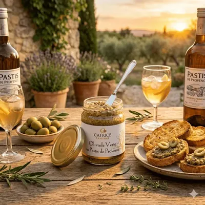 Delicatessen - Green tapenade with pastis of Provence - CATRICE GOURMET